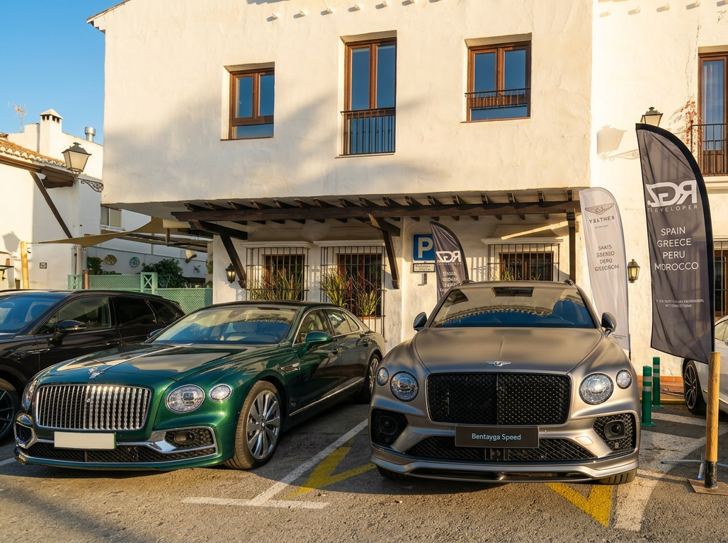 Latest Bentley model on show at the AIDA event in Marbella